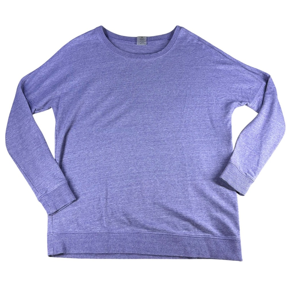 Calia by Carrie Underwood Sweatshirt Side Zipper Purple Medium Rayon Womens